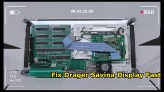 Drager Savina 전면 패널 디스플레이 수리 솔루션